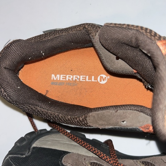🎊Men's Brown and Orange Hiking Shoes - Picture 5 of 8